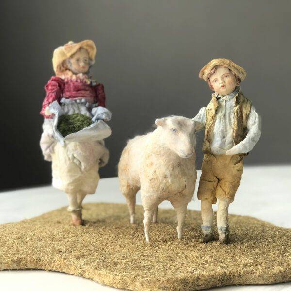 Handmade Sheep Decorative Sculpture