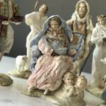Nativity scene in a sepia effect