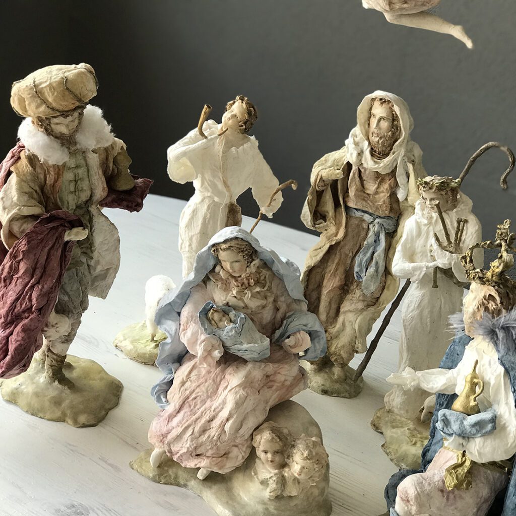 A high view of the nativity scene