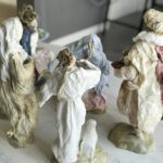 shepherds of the handmade nativity set