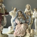 Two kids' angels are built on the rock