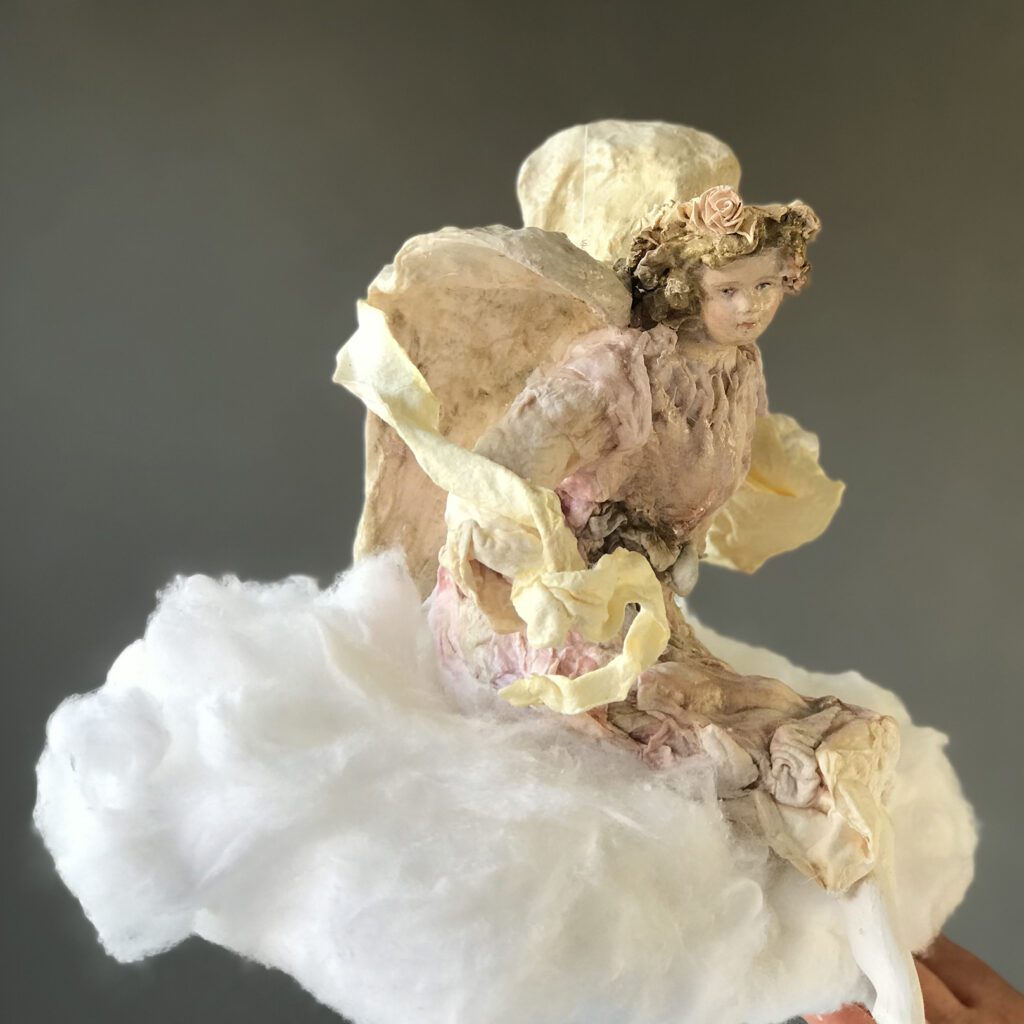 Handmade Victorian Angel Sculpture