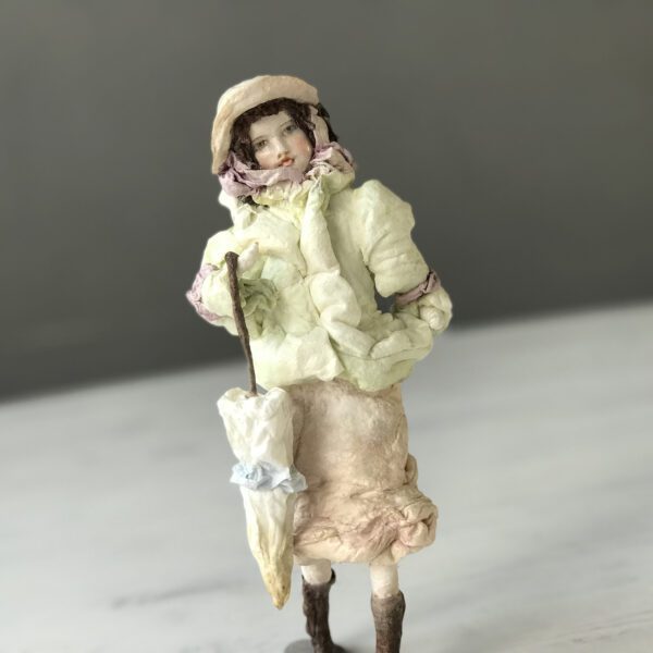Handmade Spun Cotton Doll