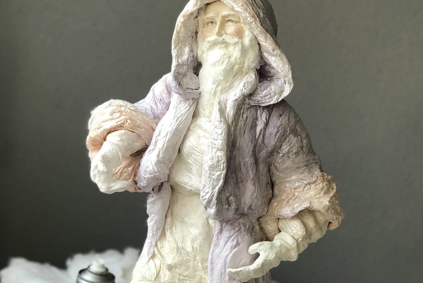 Shabby Chic Santa Claus. handmade cotton doll making tips