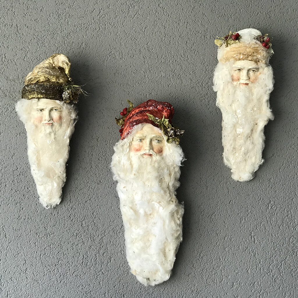 Front angle of Santas Clauses