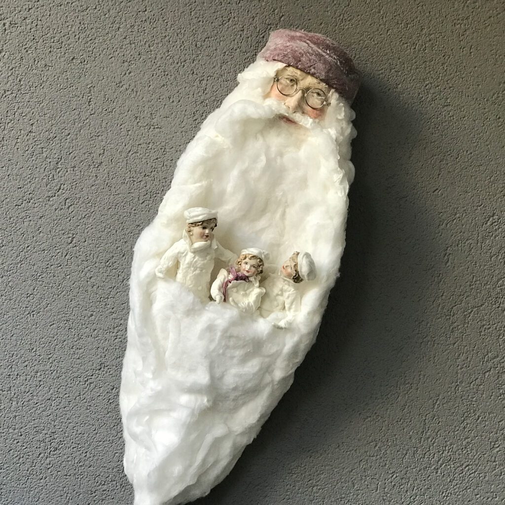 The kids with their Grandpa Santa