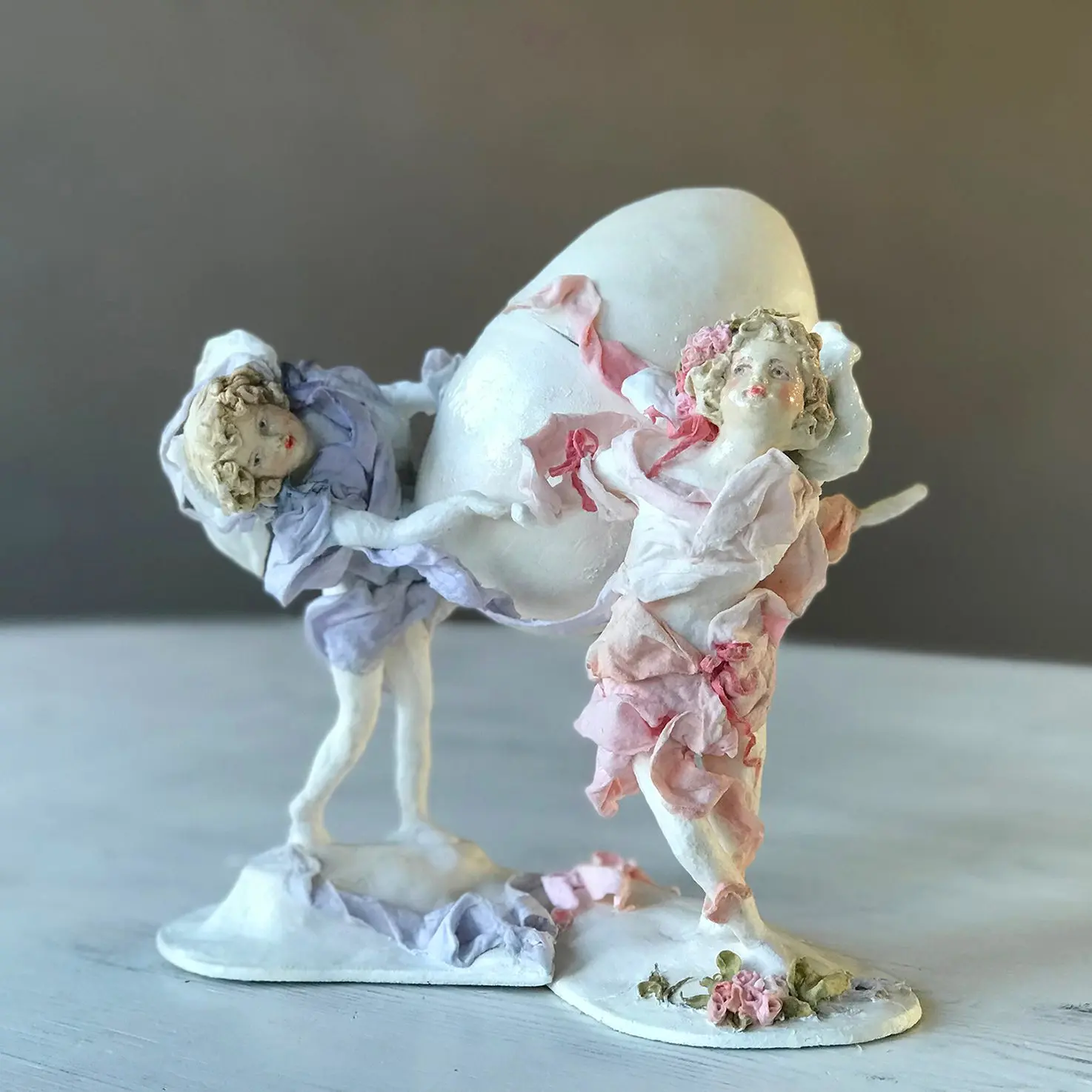 Handcrafted Easter Egg Angels