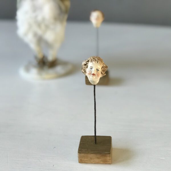 Vintage Handmade Doll Face