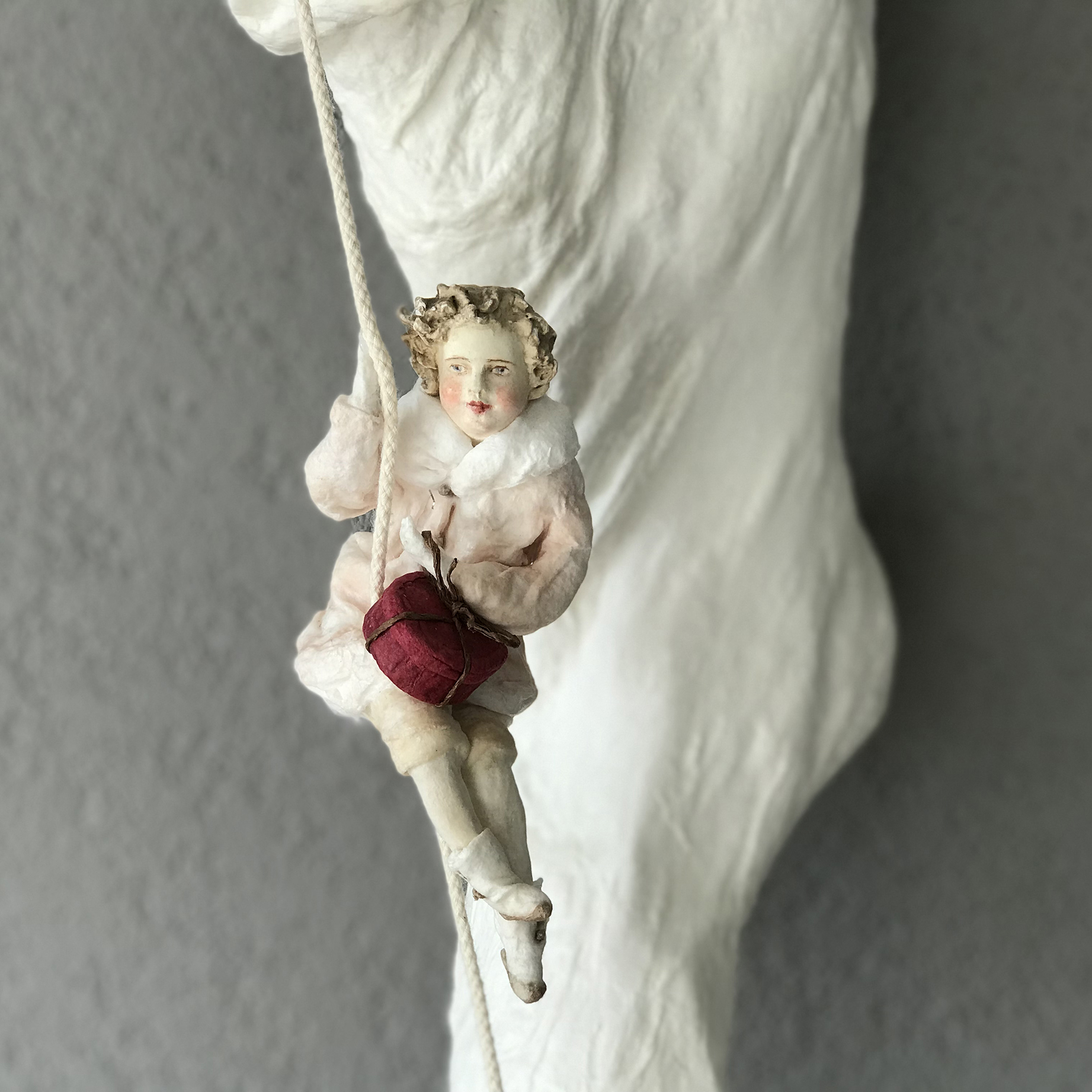 Handmade Cotton Santa Stockings