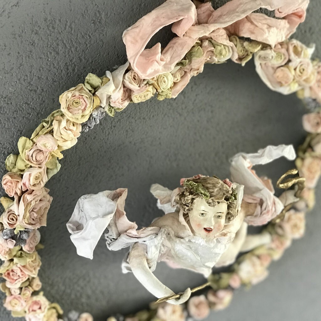 Handmade Angel Flower Wreath