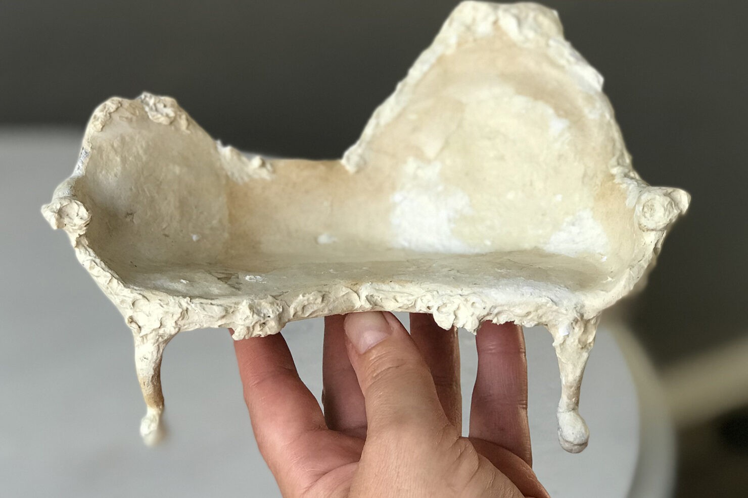 How to Make a Miniature baroque Sofa