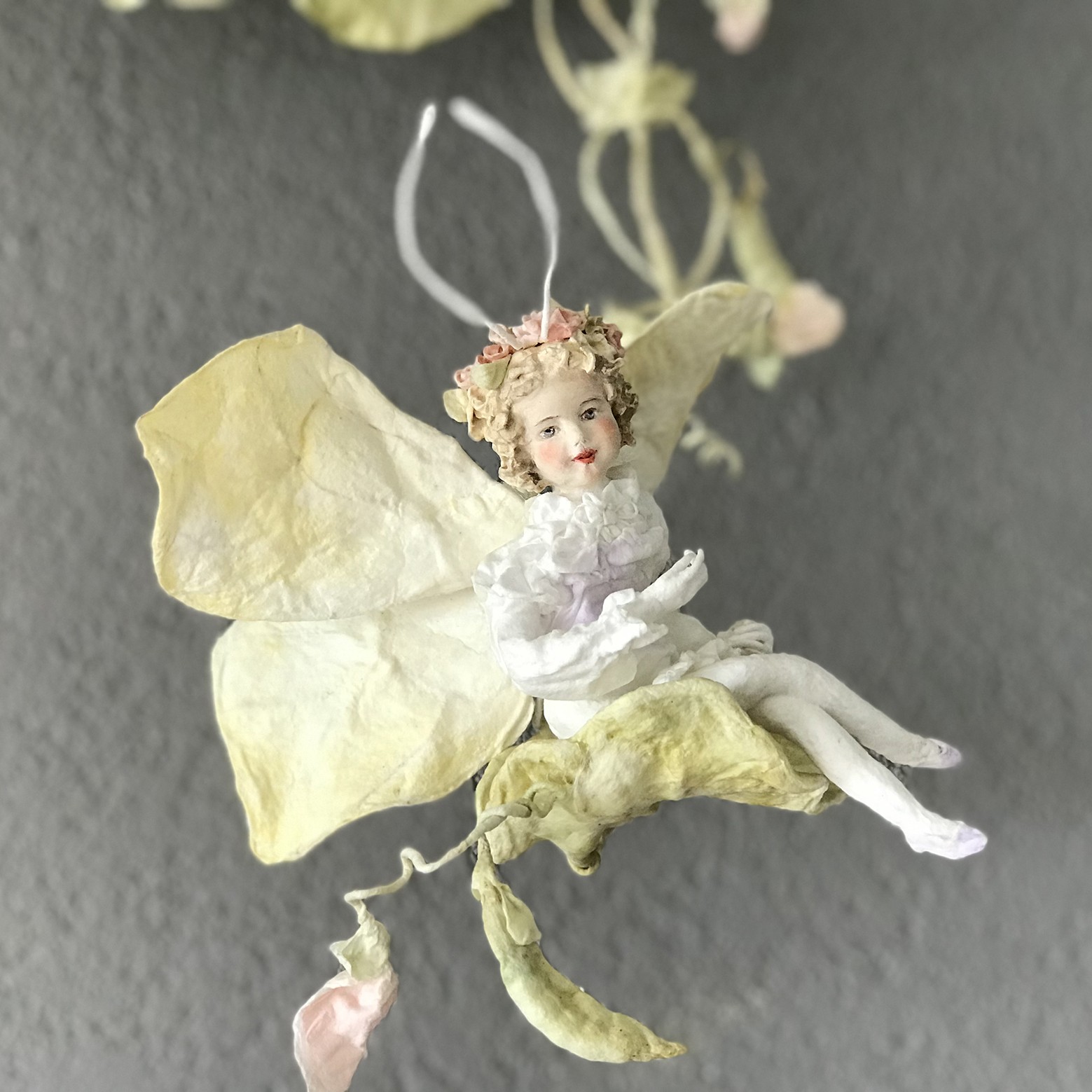 handmade cotton butterfly doll
