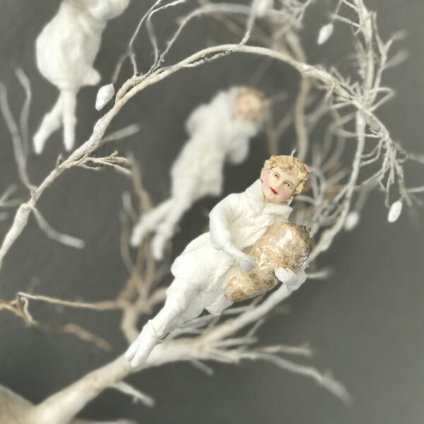 Handmade Reindeer Textile Sculpture