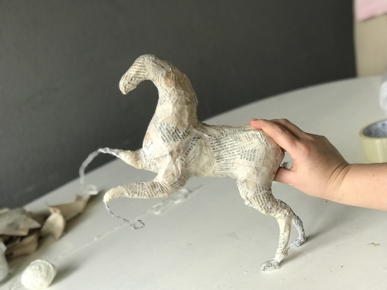 Cotton Wool Sculpture Technique