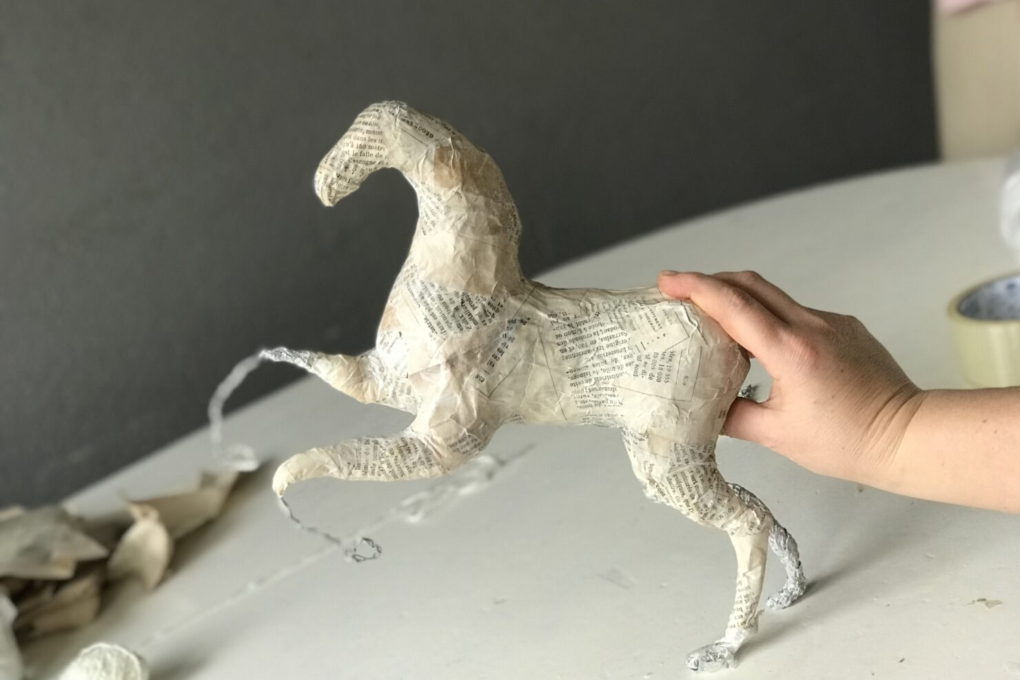 Cotton Wool Sculpture Technique