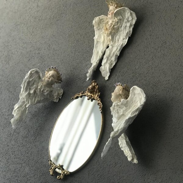 Handmade Angel Sculpture Set